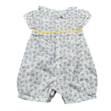 Lalalu' Pagliaccetto Tinta Unita con Stampa per Neonata PAL0013P BIANCO LALALU' 