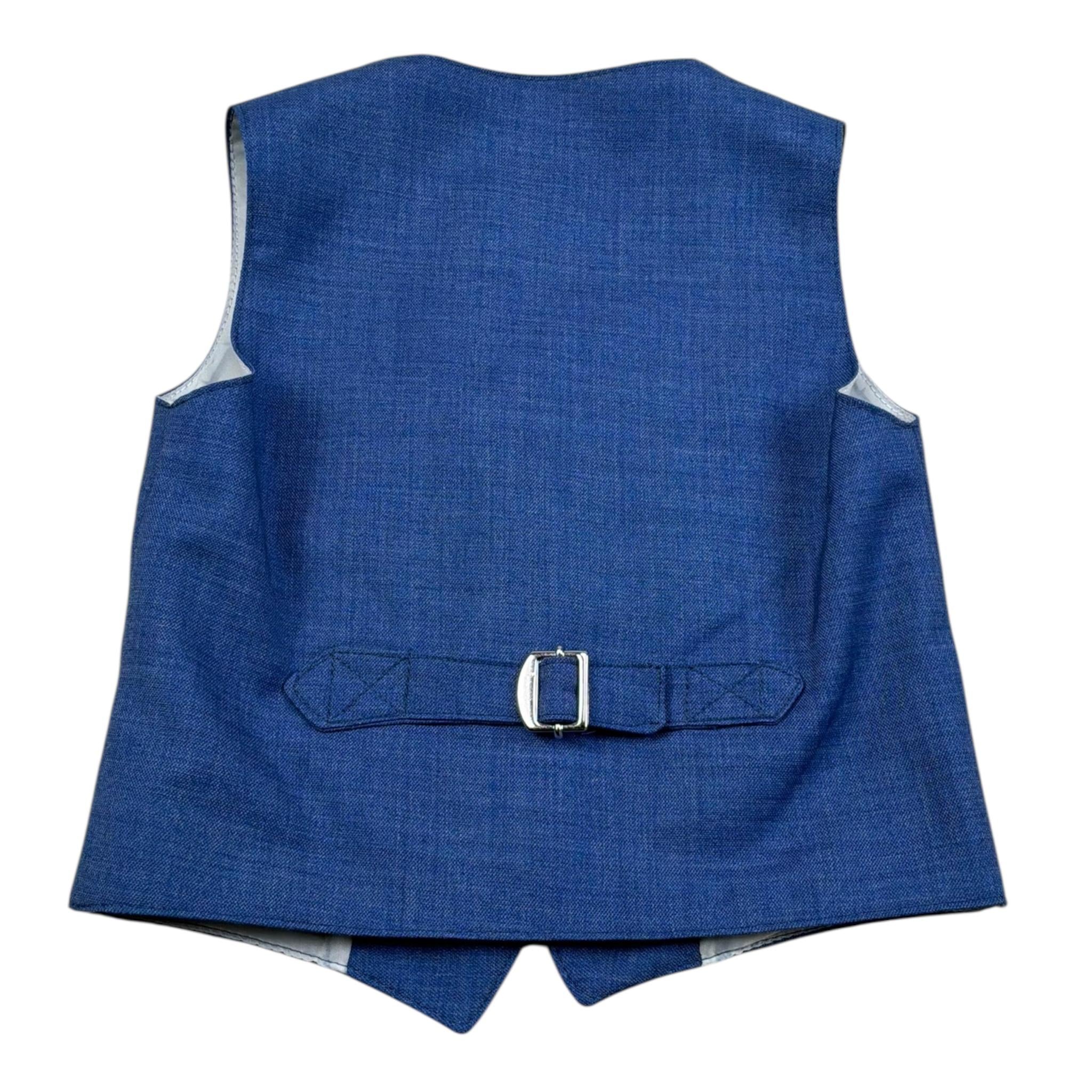 Daniele Alessandrini Gilet Tinta Unita con Bottoni per Bambino 1296B00052 BLU DANIELE ALESSANDRINI 