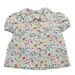 Ilfarobimbi Camicia Mezza Manica tinta unita Fantasia Floreale Bianco per Neonata IFB40105N BIANCO ILFAROBIMBI 