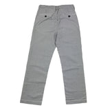 Die Eule Streifenmuster Hose mit verstellbarer Taille Weiß/Blau für Jungen