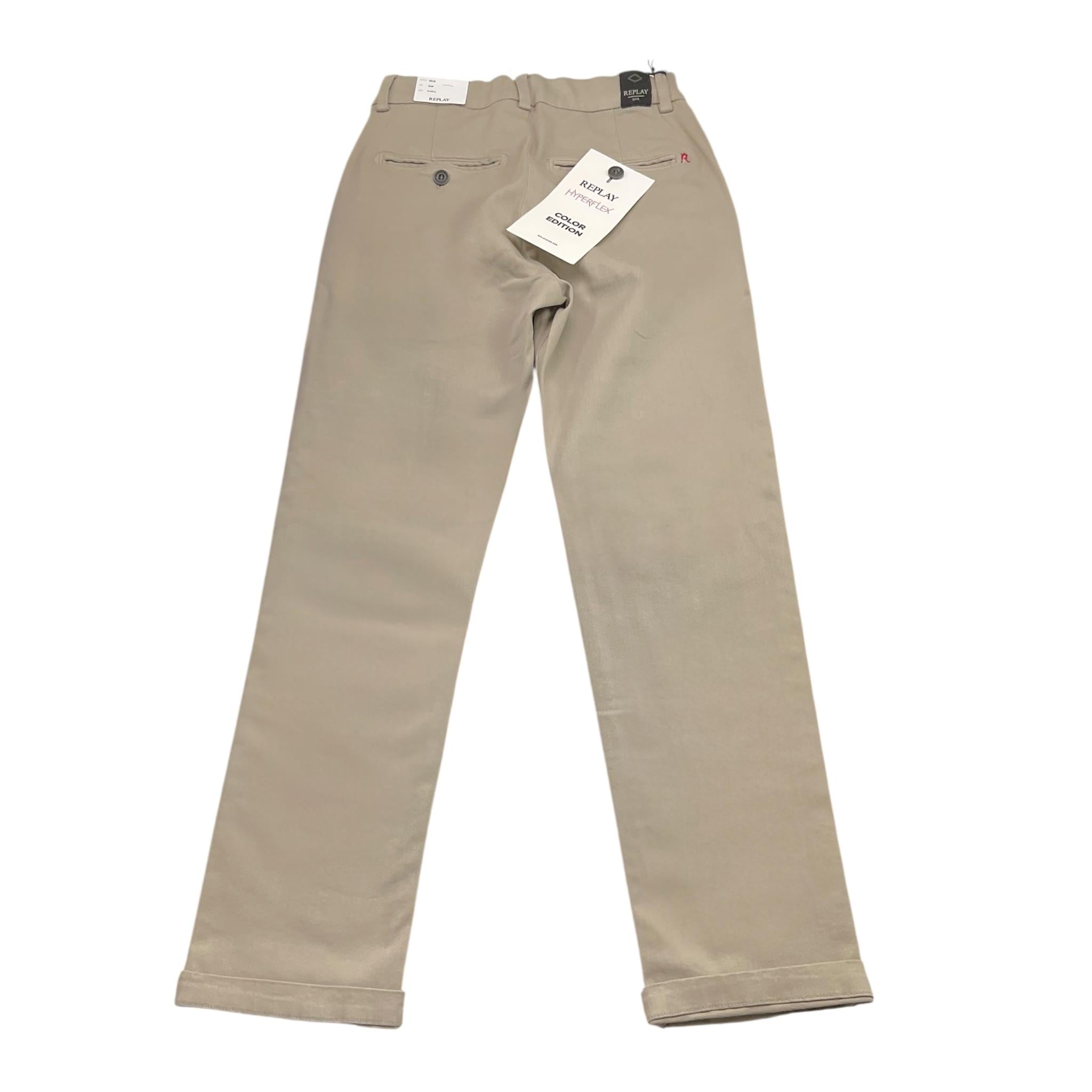 Replay Pantalone Tinta Unita con Tasche Americane per Bambino SB9083 SABBIA REPLAY 