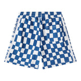 Stella Mccartney Bermuda In Felpa Bicolore Fantasia Quadri per Bambino TW6R69 BIANCO/BLU STELLA McCARTNEY 