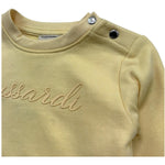 Trussardi Felpa Chiusa Girocollo Tinta Unita con Logo per Neonata TIP26014FE GIALLO TRUSSARDI 