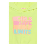 Billieblush Felpa Smanicata Tinta Unita con Cappuccio per Bambina U20846 GIALLO FLUO BillIEBLUSH 