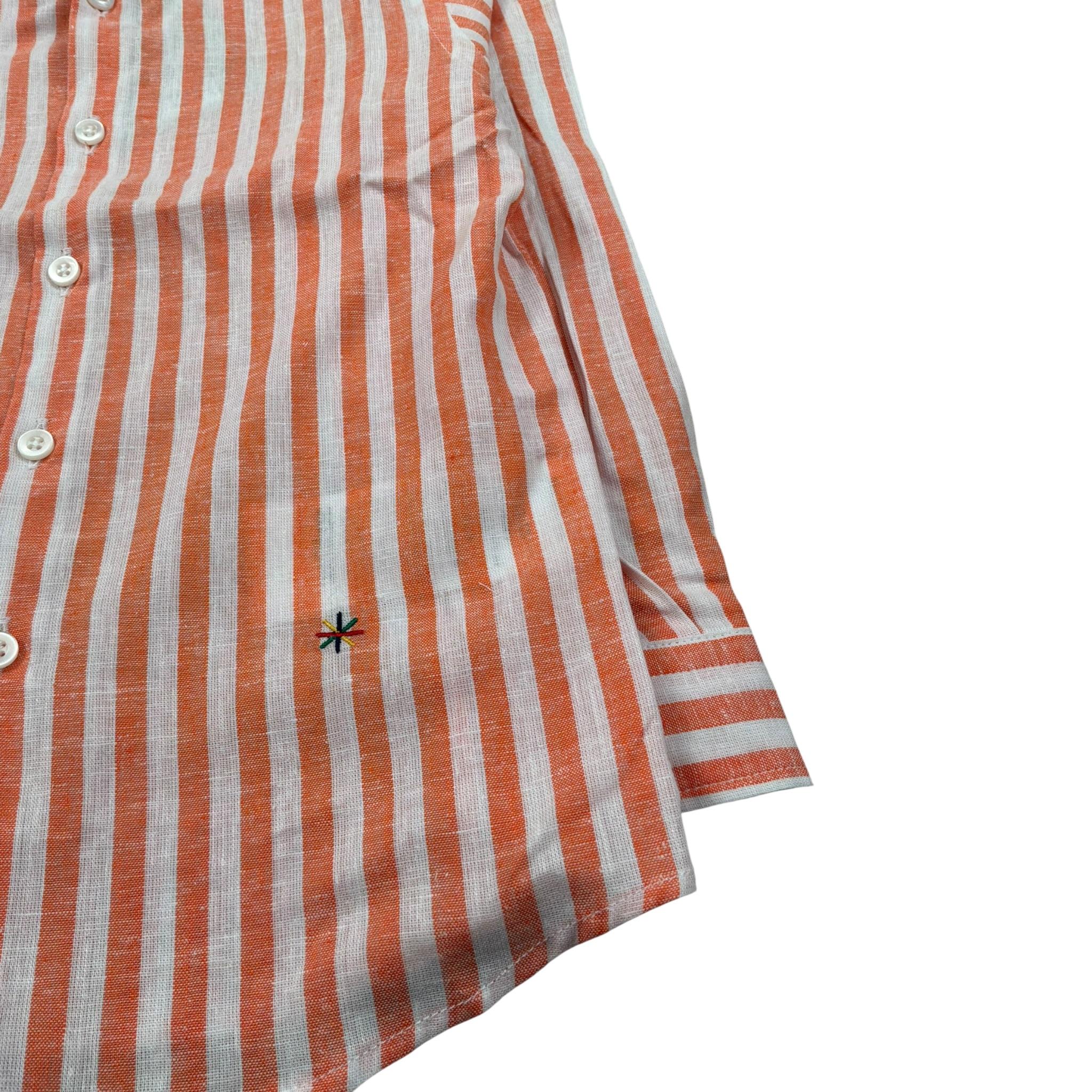 Manuel Ritz Camicia Manica Lunga Fantasia A Righe per Bambino MR2566 ARANCIONE MANUEL RITZ 