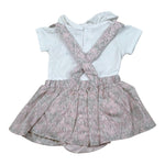 Lalalu' Completo 2 Pezzi Salopette-T-Shirts per Neonata SLTL10P BIANCO/ROSA LALALU' 