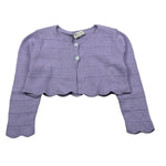 J.O. Milano Coprispalle tinta unita con Ricami Lilla per Bambina 573X1JXX LILLA J.O. MILANO 