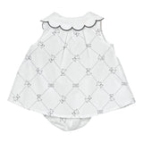 Elisabetta Franchi Completo 2 Pezzi Camicia-Coulotte Tubta Unita con Stampa per Neonata ENCD096X BIANCO ELISABETTA FRANCHI 