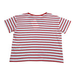 Pepe Feamo T-Shirt Bicolore Fantasia A Righe per Bambina PQ503128 BIANCO/ROSSO PEPE JEANS 
