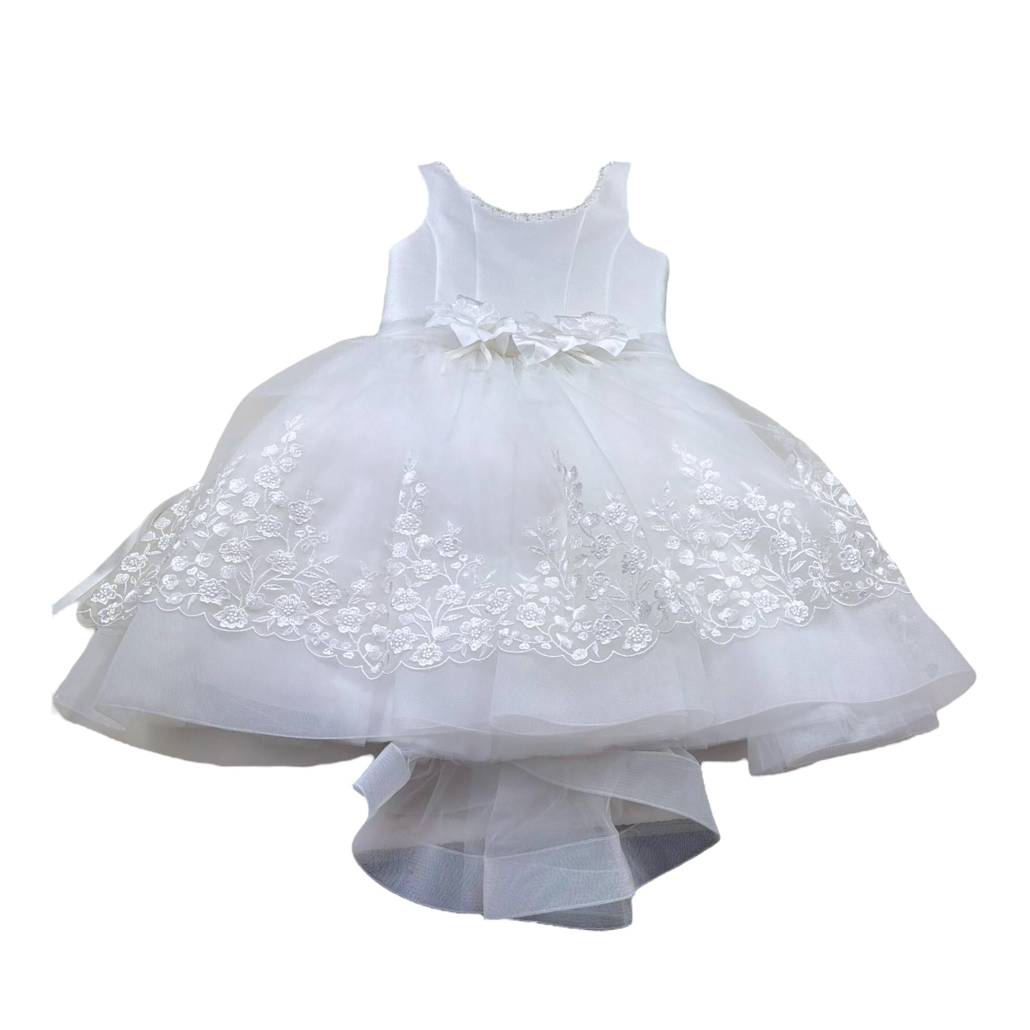 Modi Collezione Abito Cerimonia Rinta Unita per Bambina J3804 BIANCO MODI COLLEZIONE 