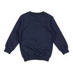 Balmain Felpa Chiusa Girocollo tinta unita con Logo Blu per Bambina BV4Q20 BLU BALMAIN 