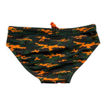 F**K Costume Modello Slip Tinta Unita con Stampa Militare per Bambino FJ234079U VERDE F**K 