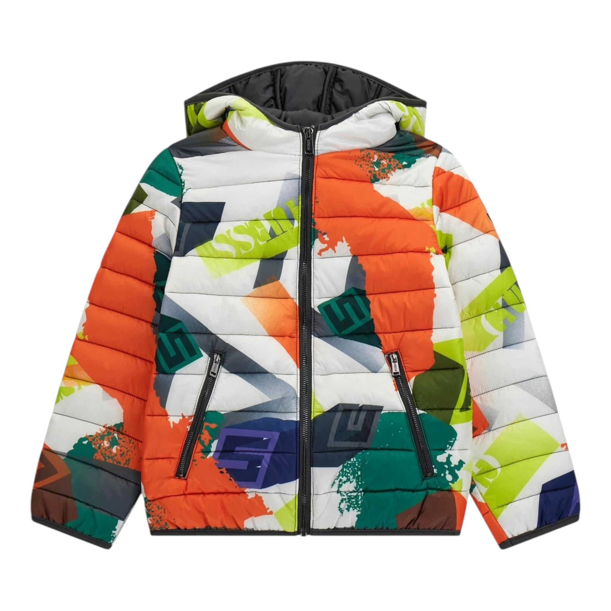 GUESS giubbino tinta unita con stampa fantasia Multicolor per Bambino N4RL02WB310X MULTICOLOR GUESS 