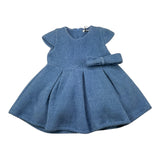 JANICE abito mezza manica tinta unita Azzurro per Neonata JN655N AZZURRO JANICE 