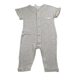 Lalalu' Pagliaccetto Tinta Unita con Fantasia A Righe per Neonato PAL4P BIANCO LALALU' 