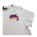 K-Way T-Shirt Girocollo Tinta Unita con Logo per Neonata K4125NW BIANCO K-WAY 