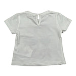 M+E' T-Shirt Girocollo Tinta Unita con Stampa per Bambina UE1860JX BIANCO M+E' 
