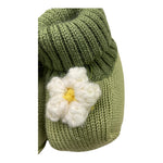 COLORI CHIARI babbucce tinta unita con ricami Verde per Neonata FF757177 VERDE COLORI CHIARI 