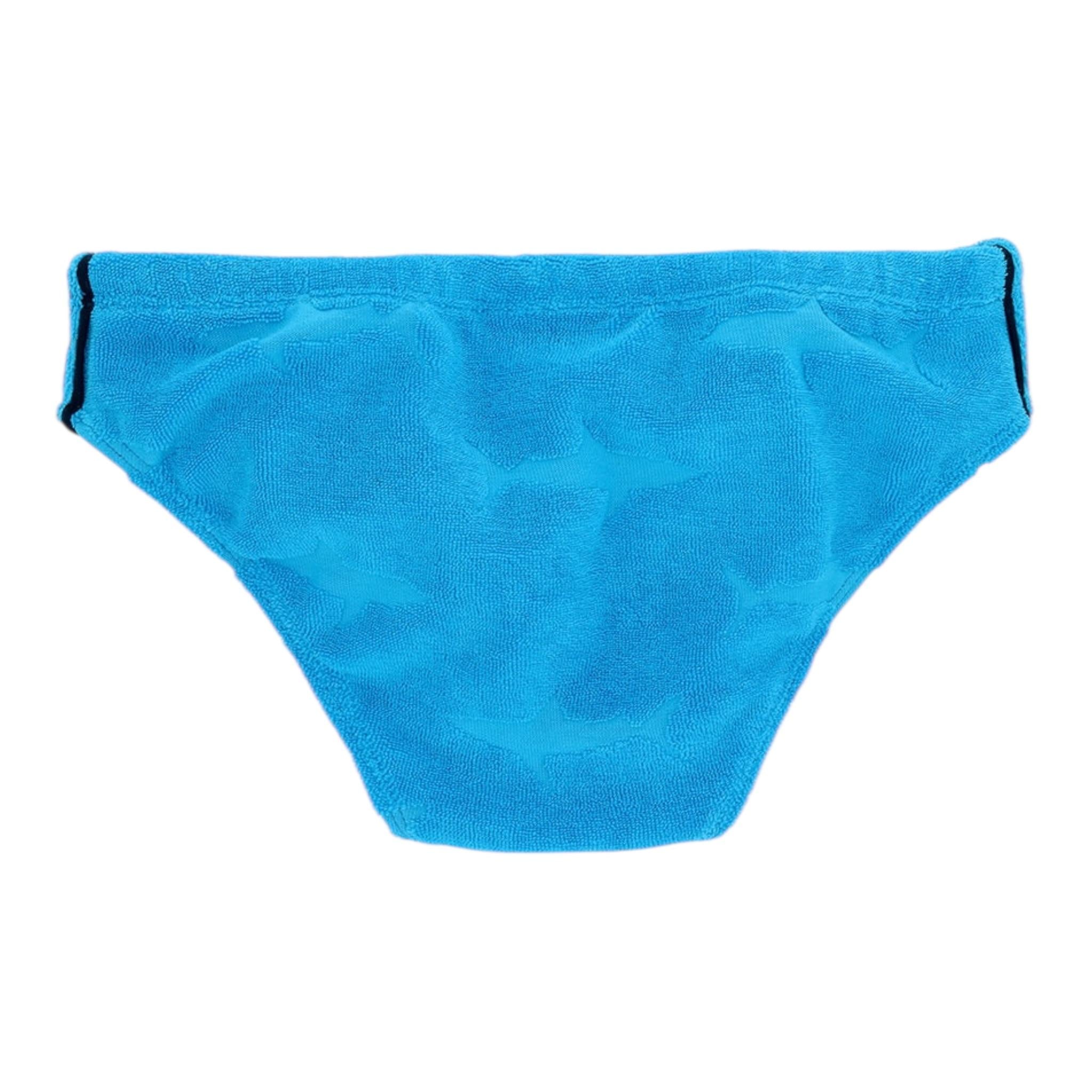 Saint Barth Costume Mutandina Tinta Unita per Bambino BIL0001 AZZURRO SAINT BARTH 