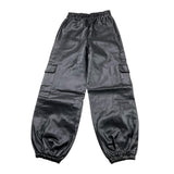 NAICE pantalone tinta unita con elastico in vita Nero per Bambina 27299 NERO NAICE 