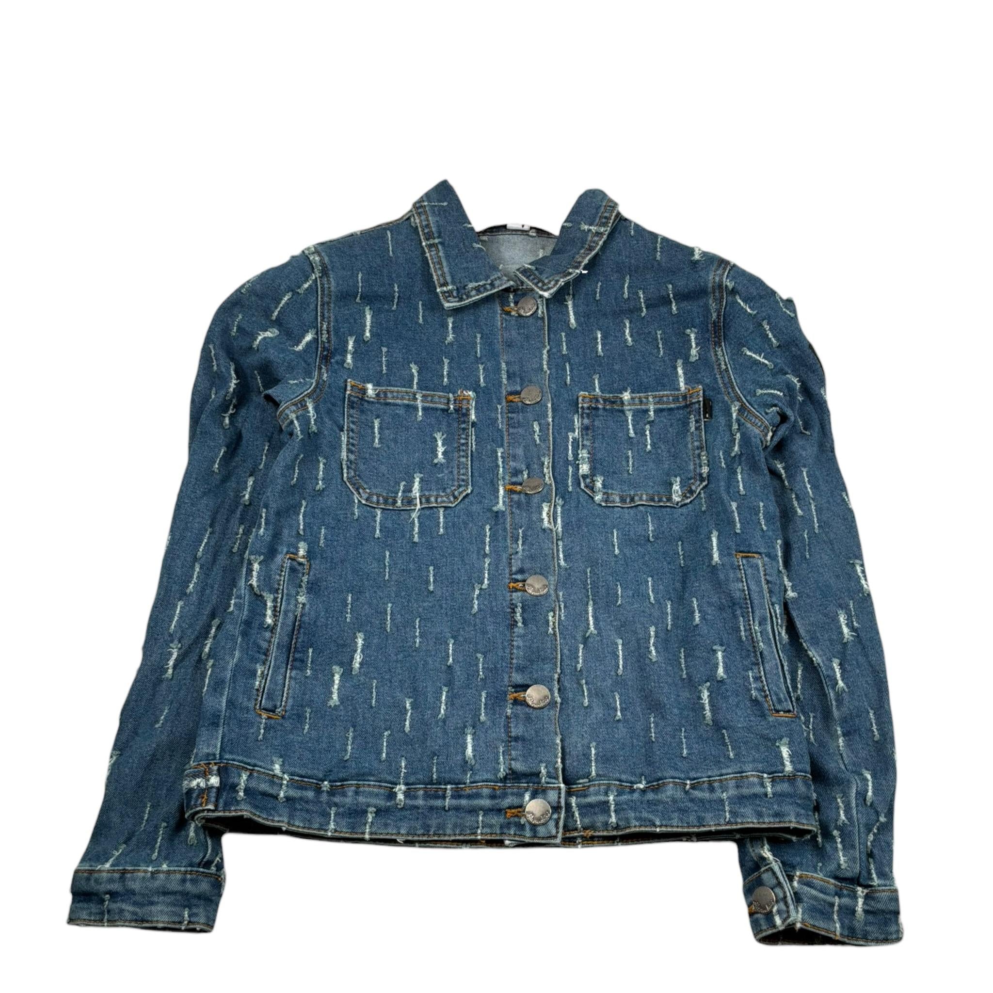 Daniele Alessandrini Giubbino In Denim Tinta Unita per Bambino 1235OD00258X BLU DANIELE ALESSANDRINI 