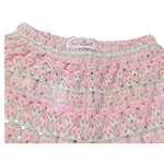 Saint Barth Pantalone con Trafori E Ricami Modello Palazzo per Bambina AMALIAJR ROSA SAINT BARTH 