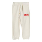 DIESEL pantalone tuta tinta unita con stampa logo Crema per Bambino J02041 CREMA DIESEL 