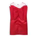 Elisabetta Franchi Abito Giromanica con Fiocco Tinta Unita per Bambina EFAB451 FUXIA ELISABETTA FRANCHI 