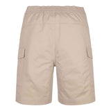 Calvin Klein Bermuda Tinta Unita con Elastico In Vita per Bambino IB0IB01608X BEIGE CALVIN KLEIN 