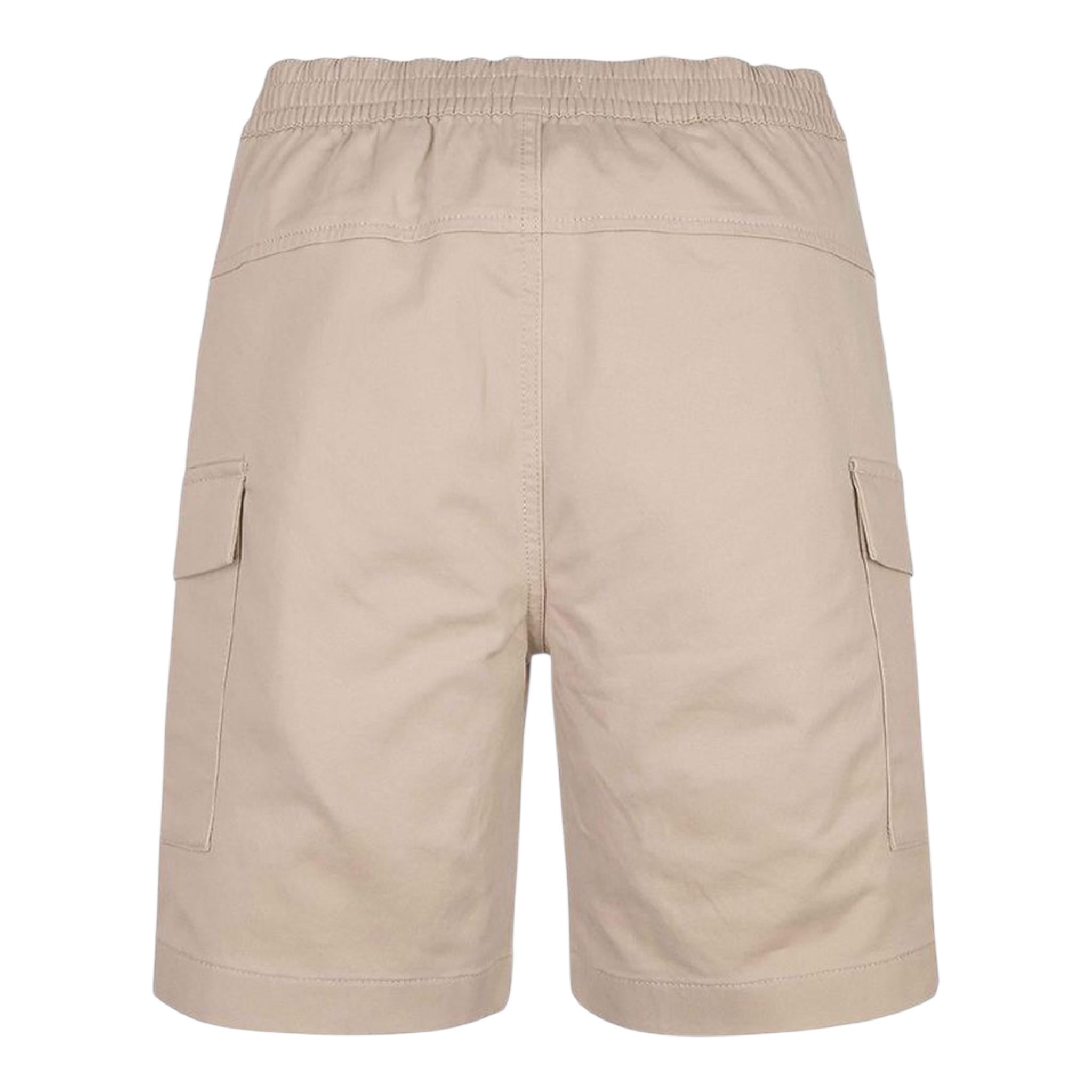 Calvin Klein Bermuda Tinta Unita con Elastico In Vita per Bambino IB0IB01608X BEIGE CALVIN KLEIN 