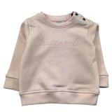 Trussardi Felpa Chiusa Girocollo Tinta Unita con Logo per Neonata TIP26014FE ROSA TRUSSARDI 