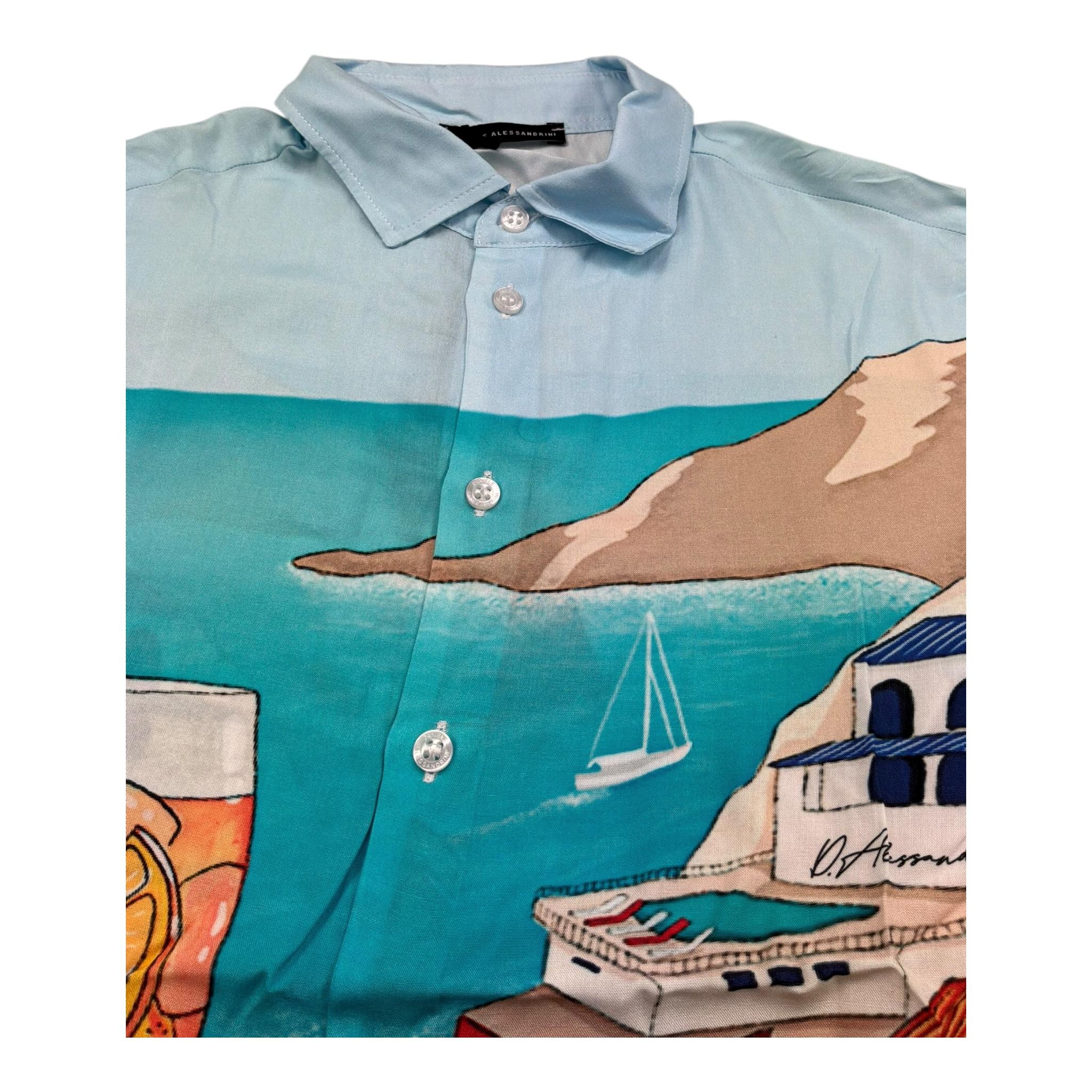 Daniele Alessandrini Camicia Manica Lunga Stampa Fantasia per Bambino 1235C00229 MULTICOLOR DANIELE ALESSANDRINI 