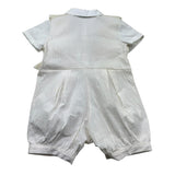 Monnalisa Pagliaccetto Tinta Unita Mezza Manica per Neonato 22A206 PANNA MONNALISA 