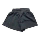 Shoe Short Tinta Unita Modello In Tuta Con Elastico In Vita Nero Per Bambina