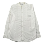 Dondup Camicia Manica Lunga Tinta Unita Collo Coreano per Bambino DMCA62 BIANCO DONDUP 