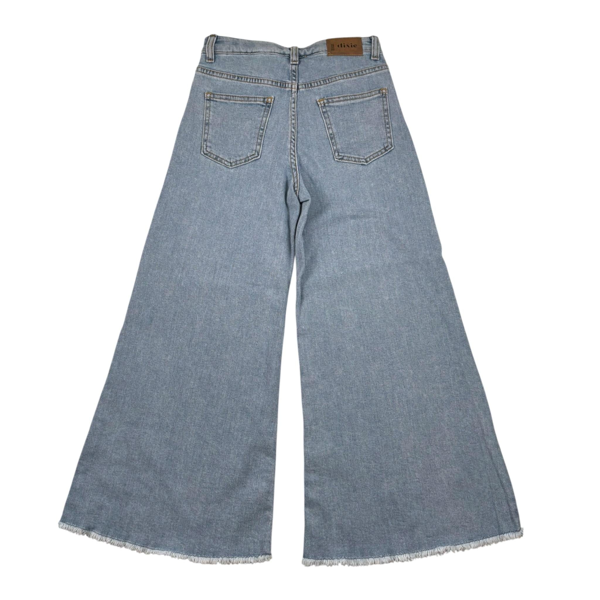 Dixie Jeans Tinta Unita Modello Palazzo per Bambina PH17010G74 AZZURRO DIXIE 