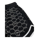 Met Short Tinta Unita con Brillantini per Bambina ME244 NERO MET 