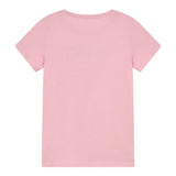 Guess T-Shirt Tinta Unita Girocollo con Stampa per Bambina H73I56K8HM0 ROSA GUESS 