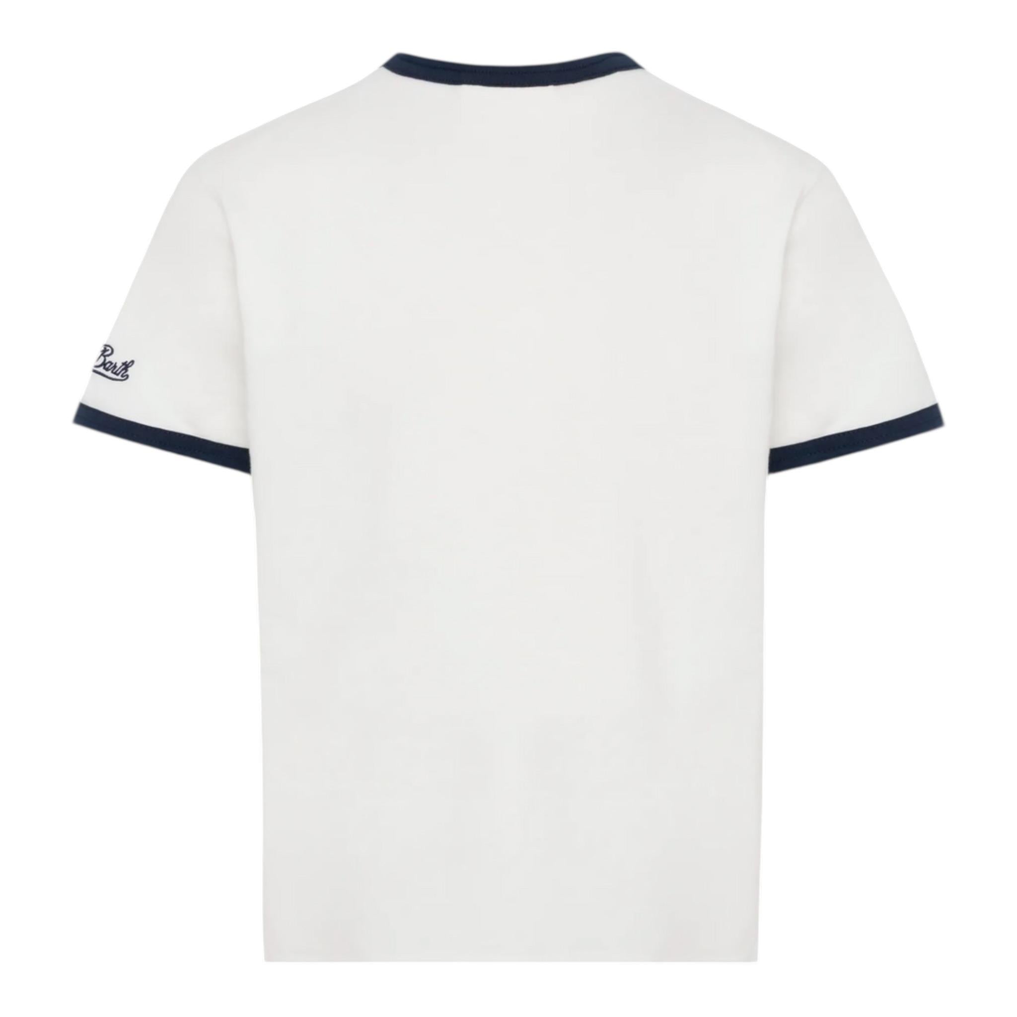 Saint Barth T-Shirt Girocollo Tinta Unita Stampa Snoopie per Bambino DENA001XX BIANCO SAINT BARTH 