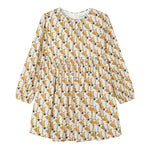 MAYORAL abito tinta unita con fantasia Beige per Bambina 4920 BEIGE MAYORAL 