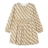 MAYORAL abito tinta unita con fantasia Beige per Bambina 4920 BEIGE MAYORAL 