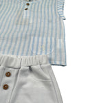 Lalalu' Completo 2 Pezzi Camicia-Bermuda per Neonato CCTL01G BIANCO/BEIGE LALALU' 