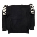 FUN & FUN maglia girocollo tinta unita con rouches alle maniche  Nero per Bambina FNBSW15582 NERO FUN & FUN 