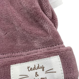 TEDDY E MINOU cappello tinta unita in camoscio Rosa per Neonata I24AC001M01377 ROSA TEDDY E MINOU 