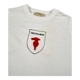 Trussardi T-Shirt Girocollo Tinta Unita con Logo per Bambino TBP26030TS BIANCO TRUSSARDI 