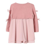 LIU JO abito manica lunga tinta unita Rosa per Bambina KF4097X ROSA LIU JO 