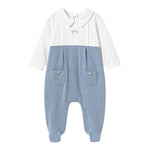 Mayoral Tutina Bicolore con Stampa per Neonato 1704 BIANCO/AZZURRO MAYORAL 