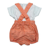 Calamaro Completo 2 Pezzi T-Shirt-Pagliaccetto per Neonato 11132 BIANCO/ARANCIONE CALAMARO 