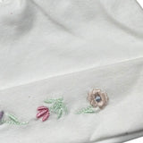 Lalalu' Cappello Tinta Unita con Ricami per Neonata CAL12P BIANCO LALALU' 