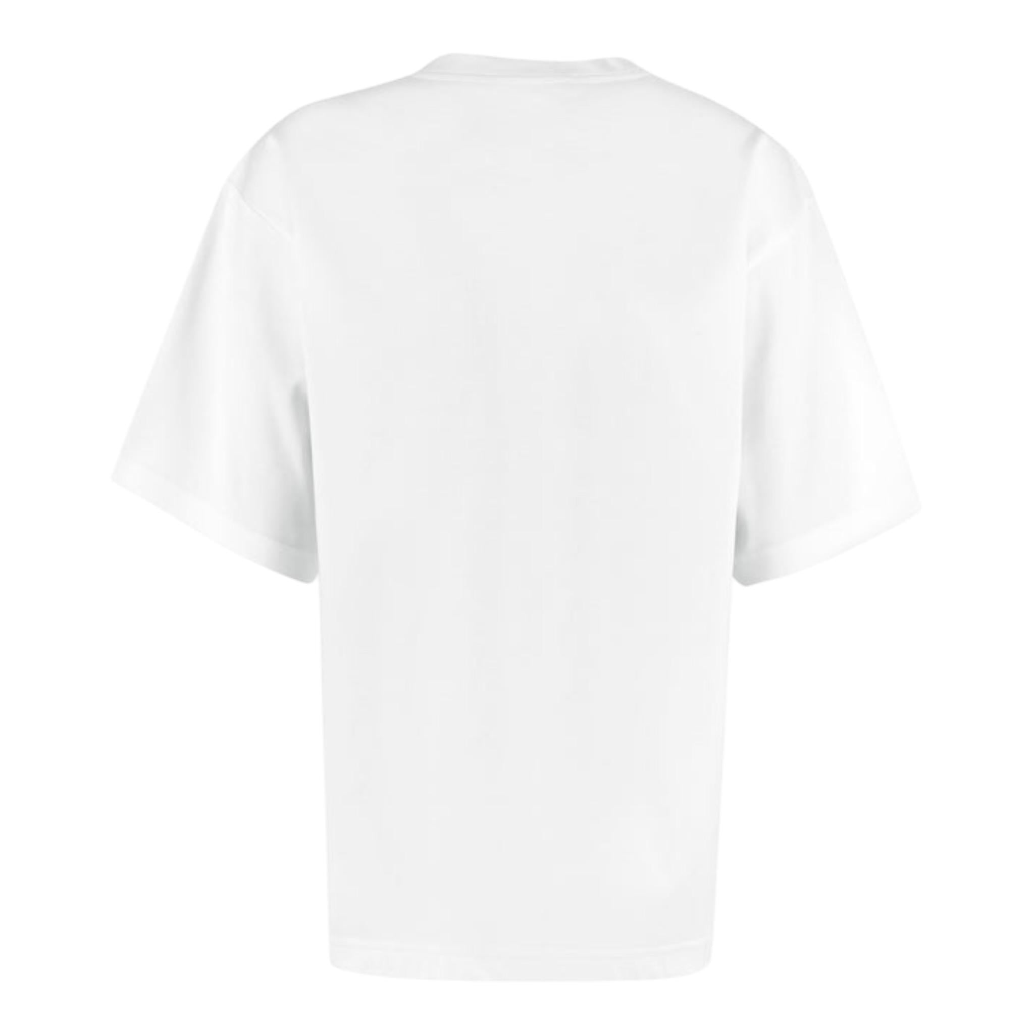 Dolce & Gabbana T-Shirt Girocollo Tinta Unita con Stampa per Neonata L2JTBL BIANCO DOLCE & GABBANA 